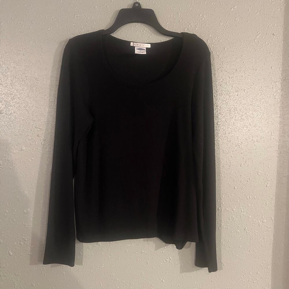 Old navy women’s black long sleeve xl shirt layer goth workwear Y2K warm soft